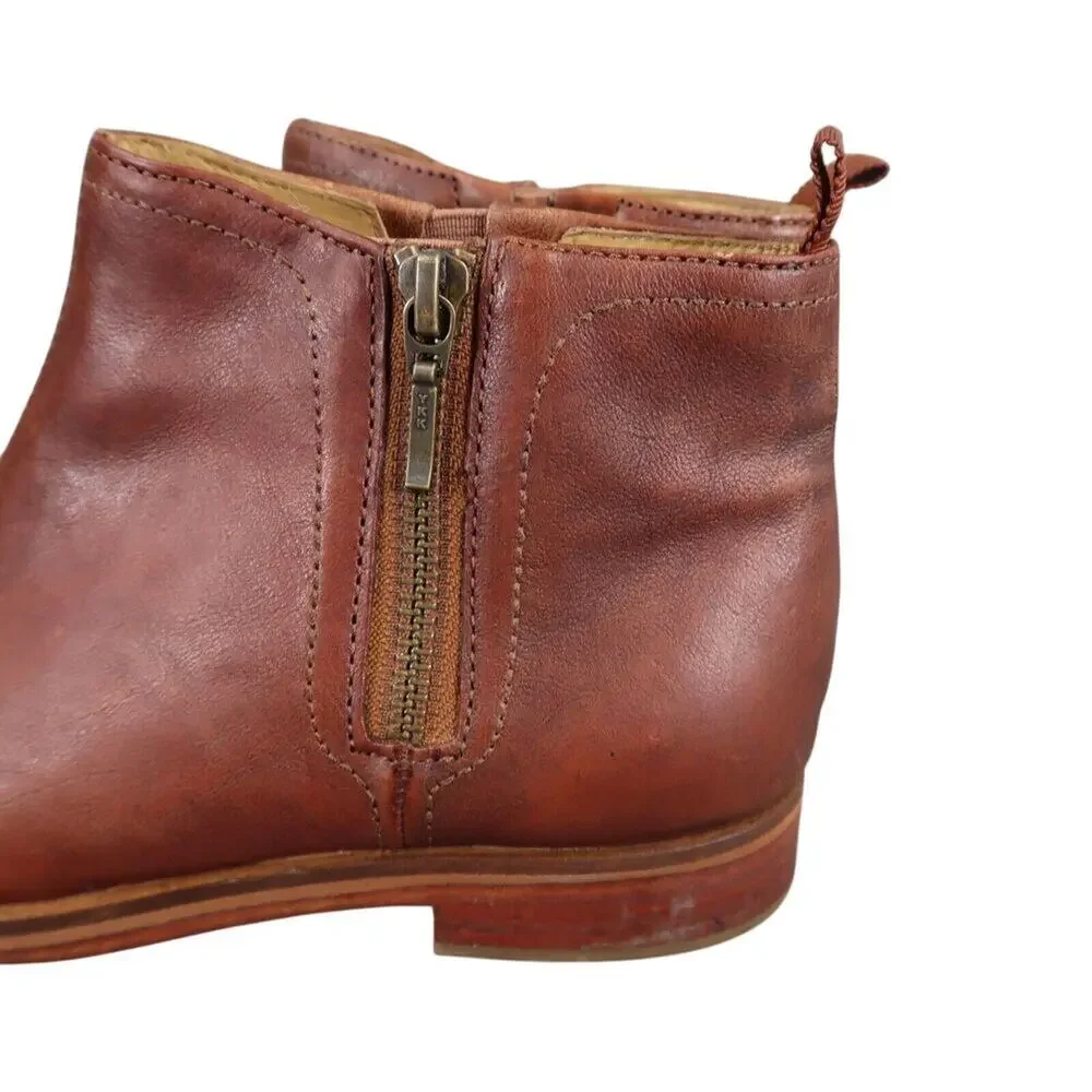 J Shoes Womens 6.5 Boots Classic Leather Kellen Ankle Bootie Zip Artisan Comfort